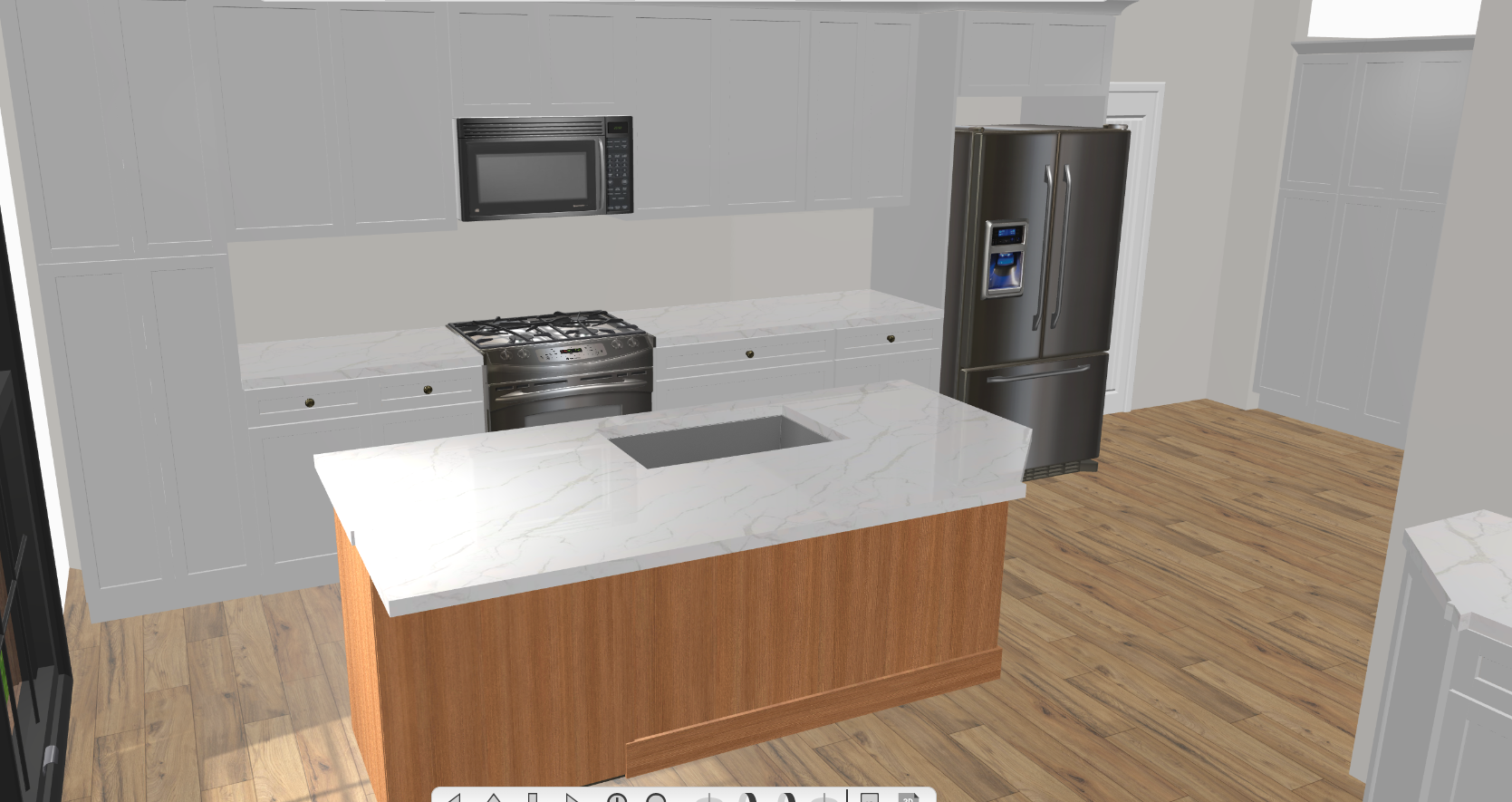 3D kitchen design visualization